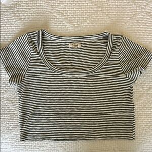Madewell Striped Crop Top